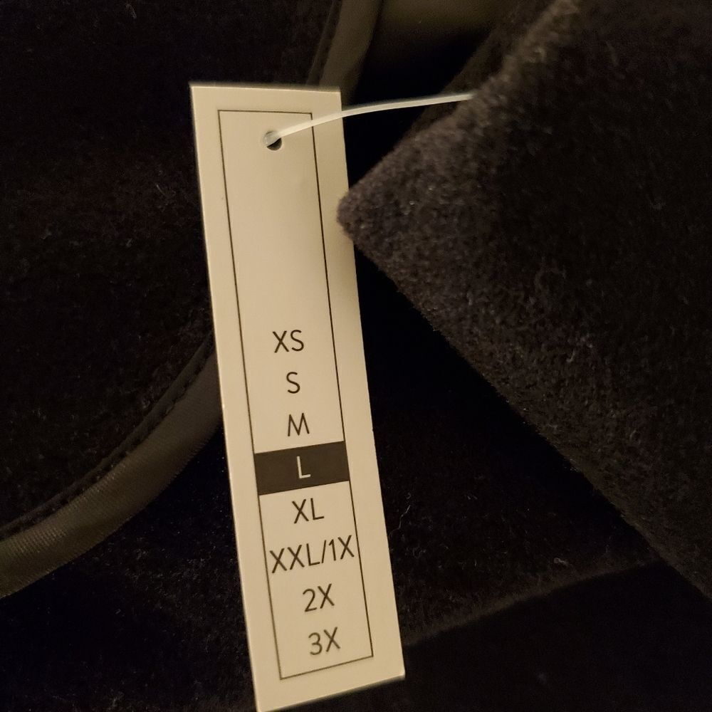 Halogen Double Face Coat sz Large in Black - Picture 9 of 10